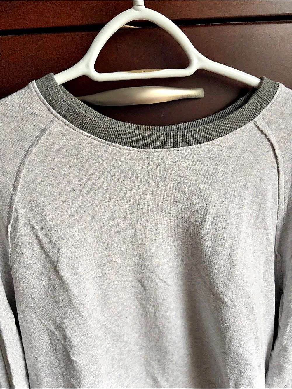 tasc Performance Gray Raglan Sweatshirt - Picture 2 of 10
